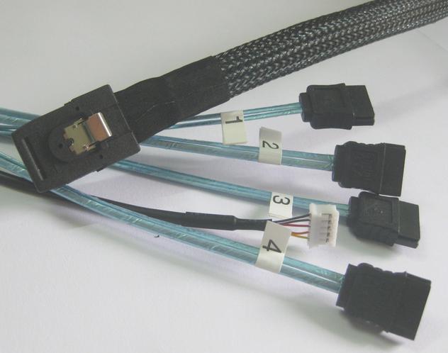 MINISAS36PTOSATA7P*4+Դ sas cable esata SATA (sh)(j)
